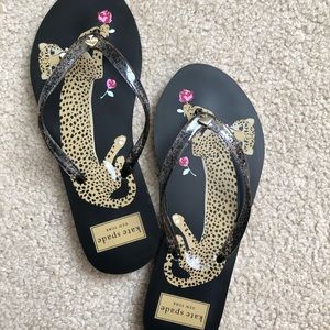 KATE SPADE flip flops (worn once)